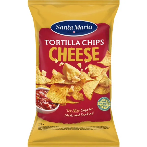 Kukurūzų traškučiai su sūriu SANTA MARIA, 475 g