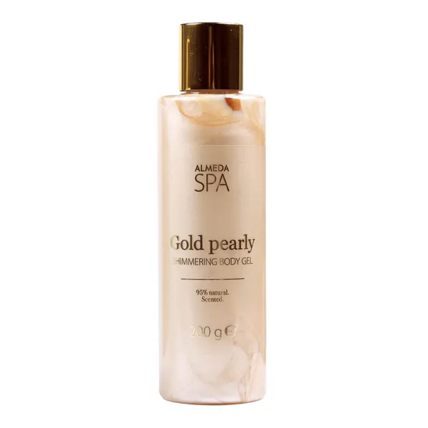 Žvilgantis kūno gelis GOLD PEARLY ALMEDA SPA, 200 ml