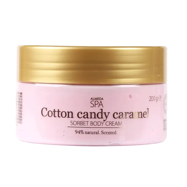 Kūno kremas šerbetas COTTON CANDY CARAMEL ALMEDA SPA, 200 g