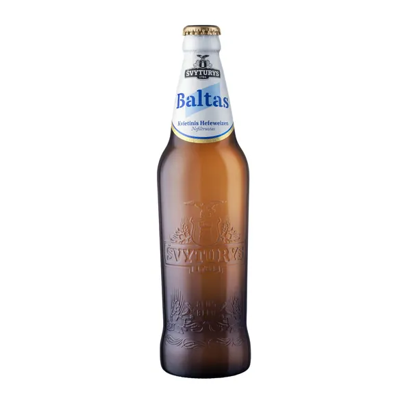 Kvietinis nefiltruotas alus ŠVYTURYS Baltas Hefeweizen, 5 %, 0,5 l