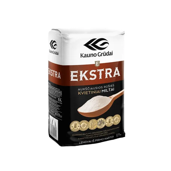 Kvietiniai EKSTRA miltai, 405 D, 900 g