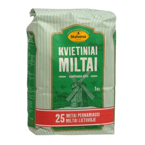 Kvietiniai miltai MALSENA, a. r., 550 D, 1 kg