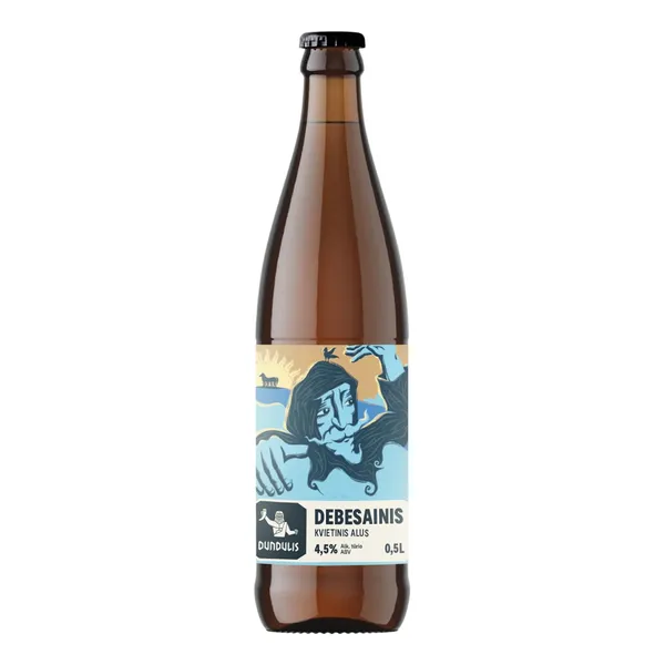 Šviesusis kvietinis alus DEBESAINIS, 4,5 %, 0,5 l