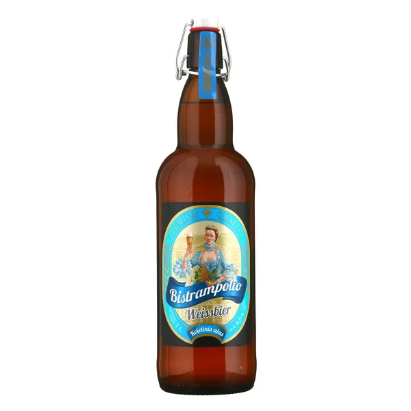 Kvietinis BISTRAMPOLIO DVARO WEISSBIER alus, 4,6 %, 1 l