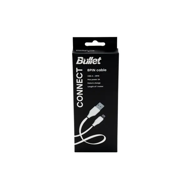 Laidas BULLET, 8 PIN - USB, 1 m