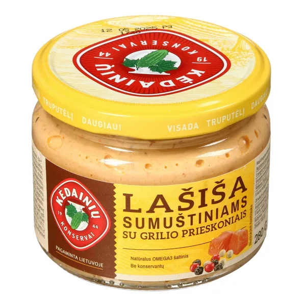 Lašiša sumuštiniams su grilio prieskoniais KĖDAINIŲ KONSERVAI, 280 g
