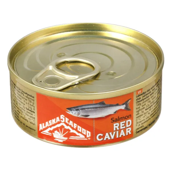 Lašišinių žuvų nerkų raudonieji ikrai ALASKA WILD, 95 g