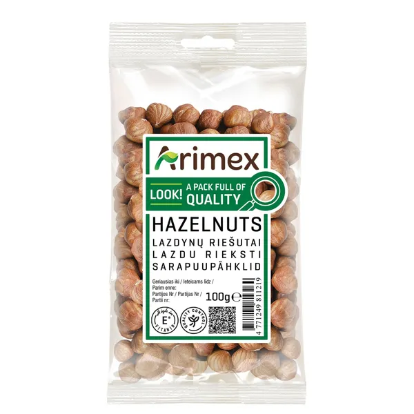 Lazdynų riešutai ARIMEX, 100 g