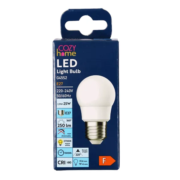 LED lemputė COZY HOME, 2,9 W, E27, 250 lm