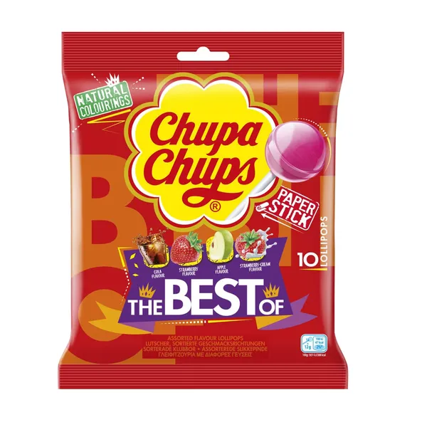 Ledinukas maišelyje CHUPA CHUPS THE BEST OF, 120 g