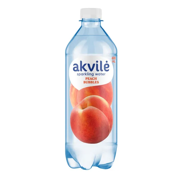 Lengvai gazuotas stalo vanduo su apelsinų aromatu AKVILĖ, 600 ml