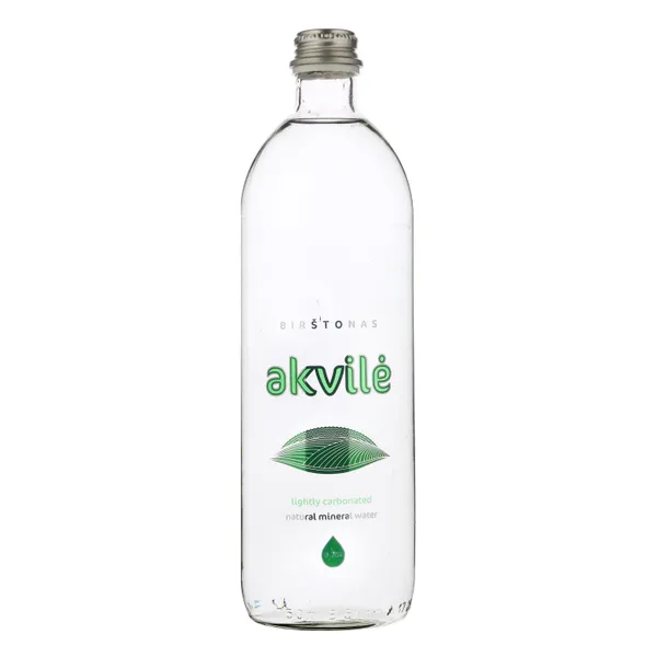 Lengvai gazuotas natūralus mineralinis vanduo AKVILĖ, 750 ml