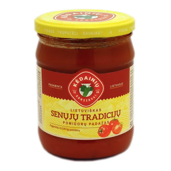 LIETUVIŠKAS pomidorų padažas SENŲJŲ TRADICIJŲ KKF, 500 g