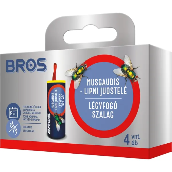 Lipni juostelė-musgaudis BROS, 4 vnt.