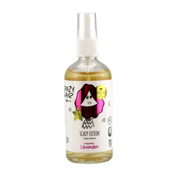 Losjonas galvos odai CRAZY HAIR su levandų aromatu, 100 ml