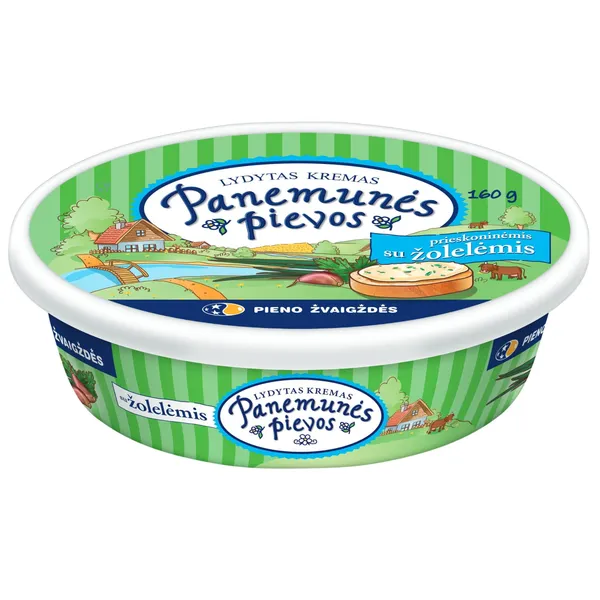 Lydytas kremas PANEMUNĖS PIEVOS su prieskoninėmis žolelėmis, 160 g