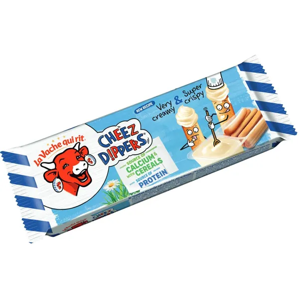 Lydytas sūris LA VACHE QUI RIT su duonos lazdelėmis, 35 g