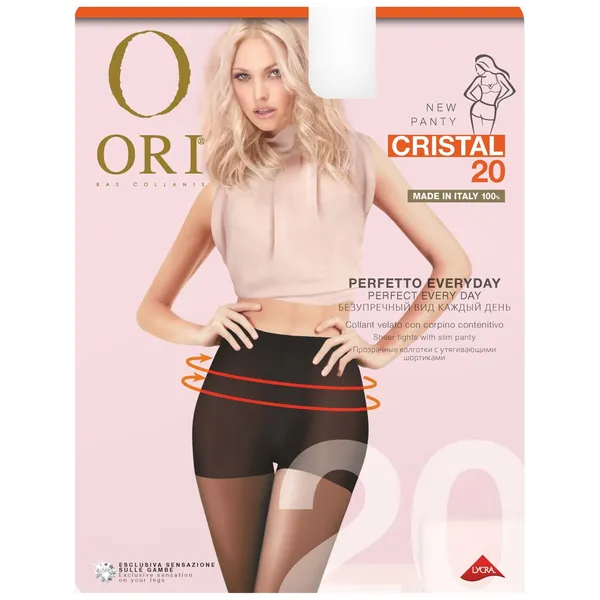 Moteriškos pėdkelnės ORI Cristal 15 DEN – Neutro, 5