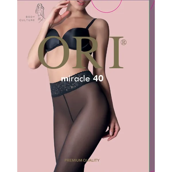 Moteriškos pėdkelnės ORI Miracle 20 DEN – Nero, 2