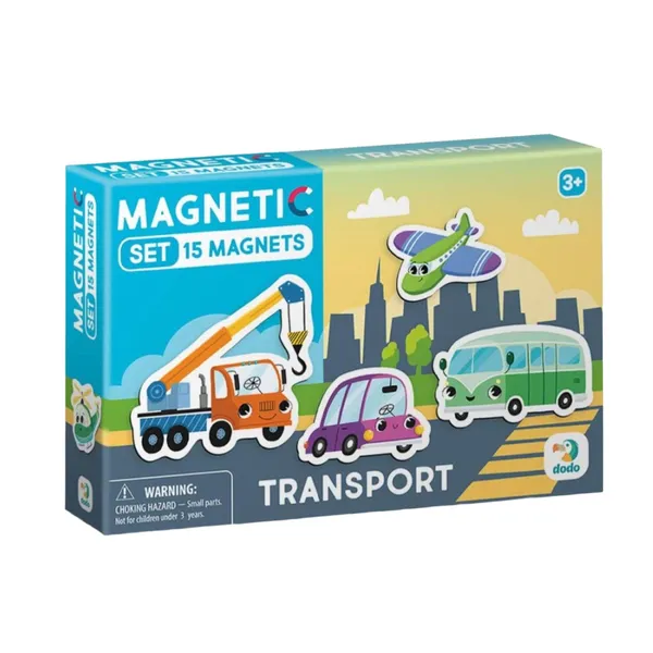 Magnetų rinkinys Transportas DODO, 15 vnt.
