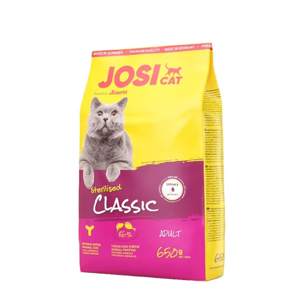 Sausas maistas sterilizuotoms katėms JOSERA PREMIUM JOSICAT, 650 g