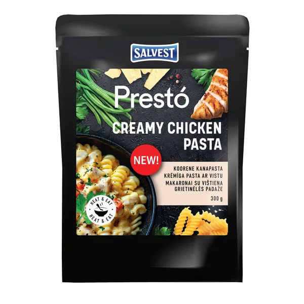 Makaronai su vištiena grietinėlės padaže PRESTO, 300 g