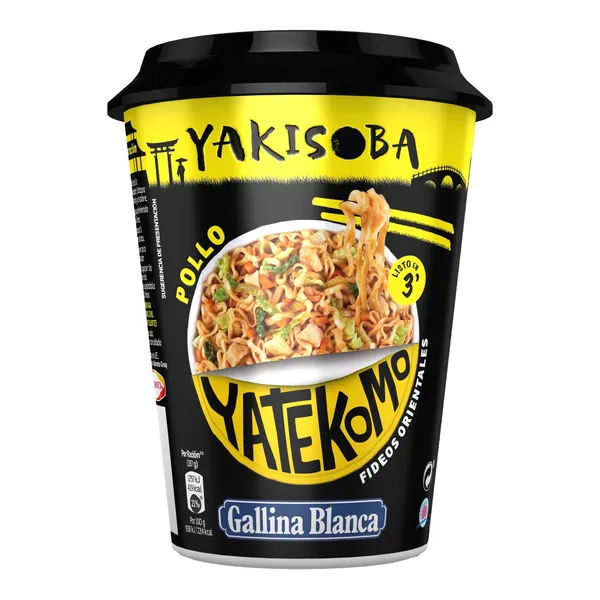 Makaronai su vištiena YAKISOBA puodelyje, 93 g