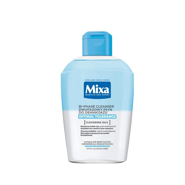 Makiažo valiklis akims MIXA, jautriai odai, 125 ml