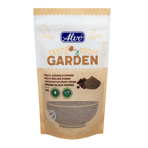 Malti juodieji piprai ALVO TASTE FROM GARDEN, 70 g