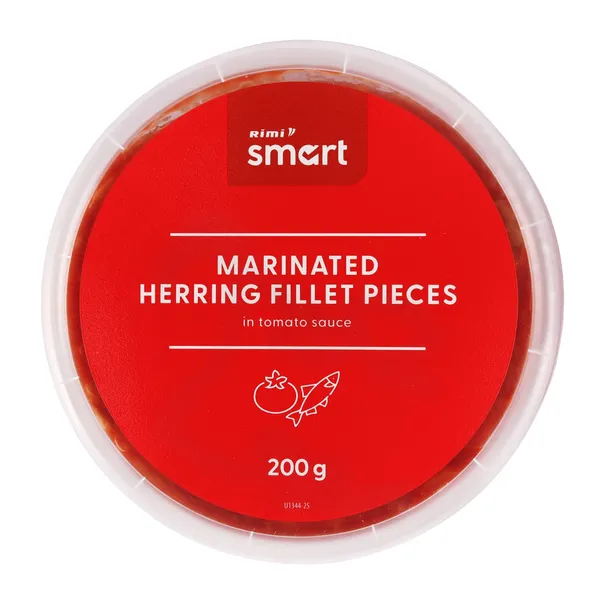 Marinuoti silkių filė gabaliukai pomidorų padaže RIMI SMART, 200 g