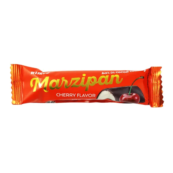 Marcipano batonėlis vyšnių skonio kakaviniame glaiste RIMI, 40 g