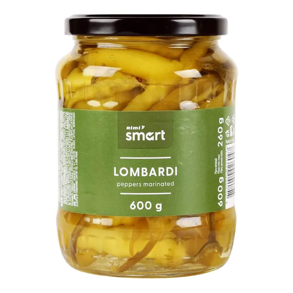 Marinuoti LOMBARDI pipirai RIMI SMART, 600 g / 260 g
