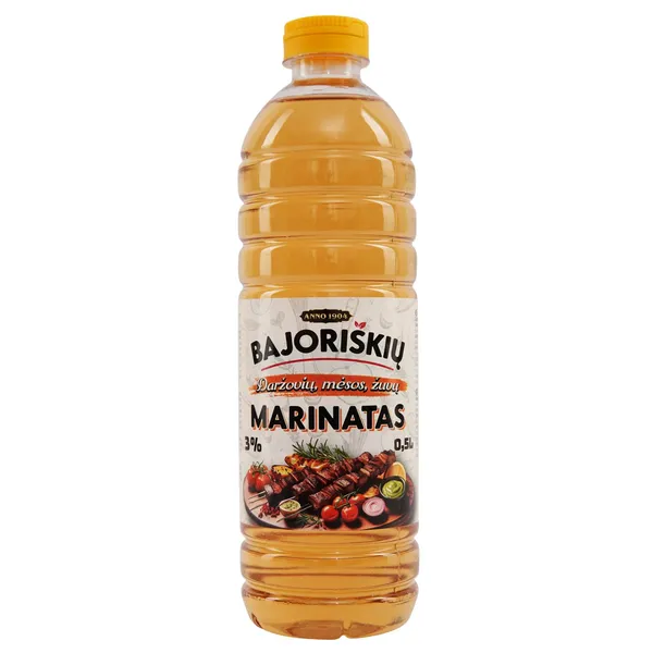 Marinatas BAJORIŠKIŲ, 3%, 0.5 l, PET