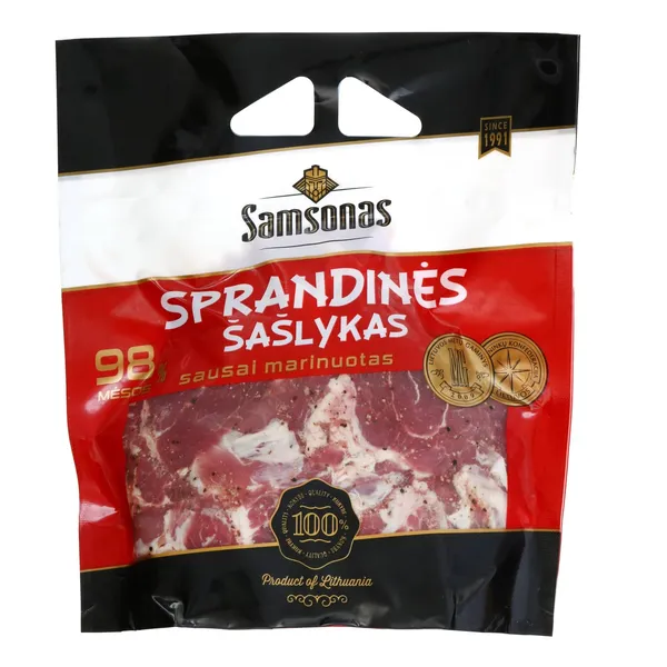 Sausai marinuotas sprandinės šašlykas SAMSONO, 800 g
