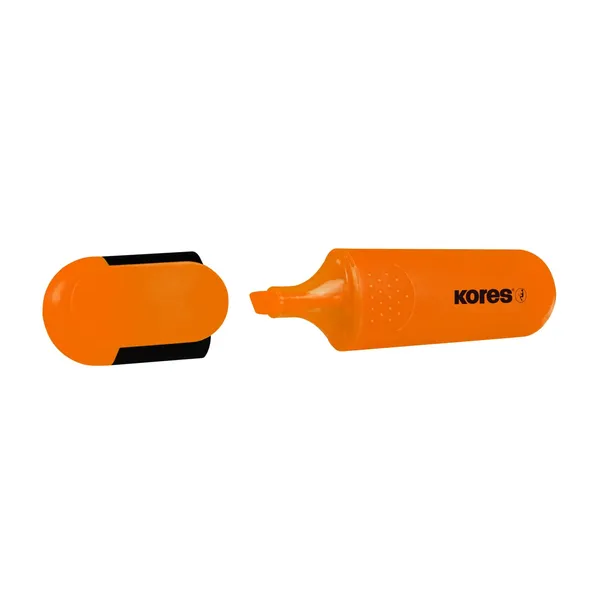 Markeris KORES BRIGHT LINER PLUS, pasviras galiukas, oranžinis, 0,5–5 mm