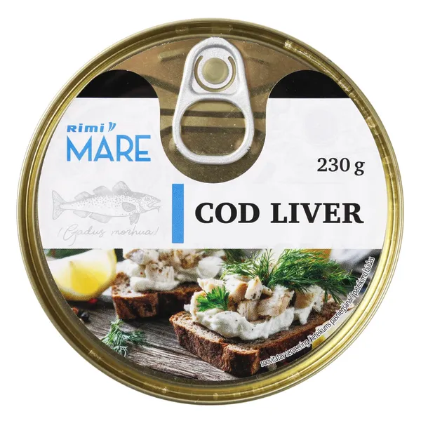 Menkių kepenėlės aliejuje RIMI MARE, 230 g