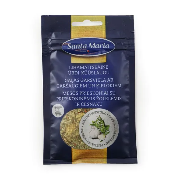 Mėsos prieskoniai su prieskoninėmis žolelėmis ir česnaku SANTA MARIA, 20 g
