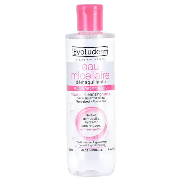 Micelinis vanduo sausai odai EVOLUDERM, 250 ml