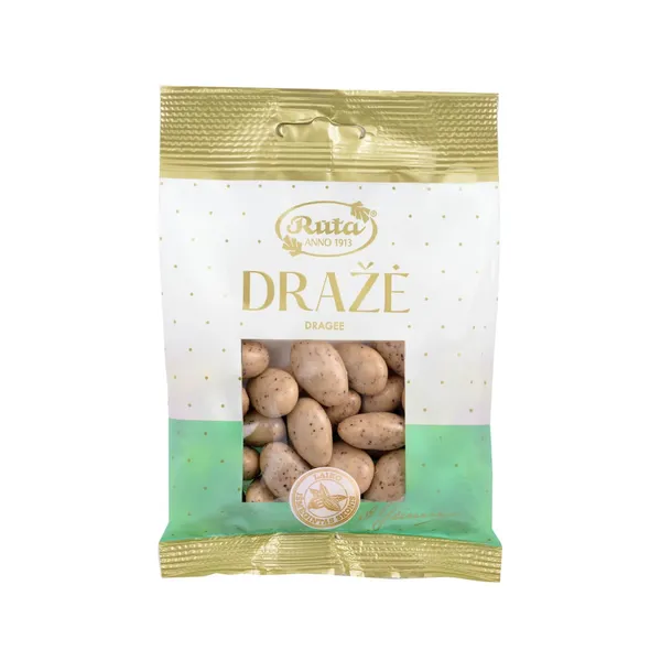 Migdolai su baltuoju šokoladu ir kava RŪTA, 100 g