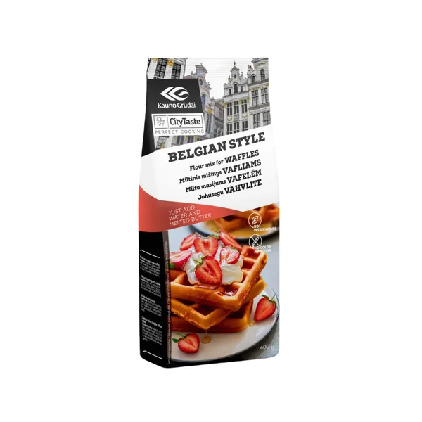 Miltų mišinys belgiškiems vafliams CITY TASTE, 400 g