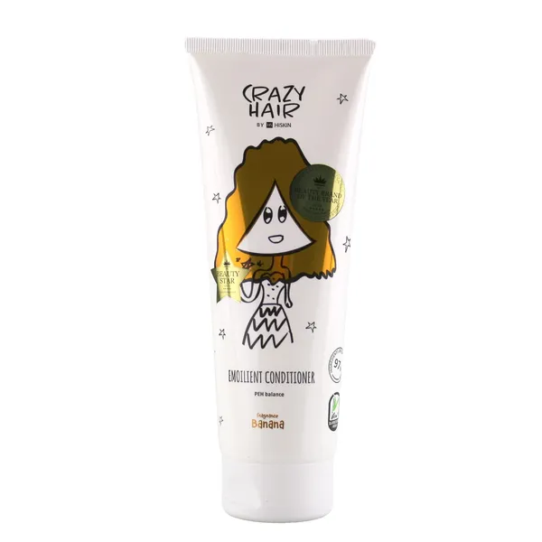 Minkštinantis kondicionierius sausiems ir pažeistiems plaukams su bananų aromatu HISKIN Crazy Hair, 250 ml