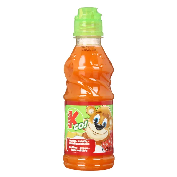 Nektaras KUBUŠ GO Aviečių-morkų-obuolių, 0,3 l