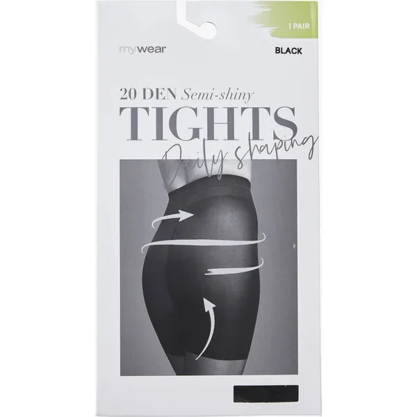 Moteriškos pėdkelnės MYWEAR, 20D, DSH, juodos, 5