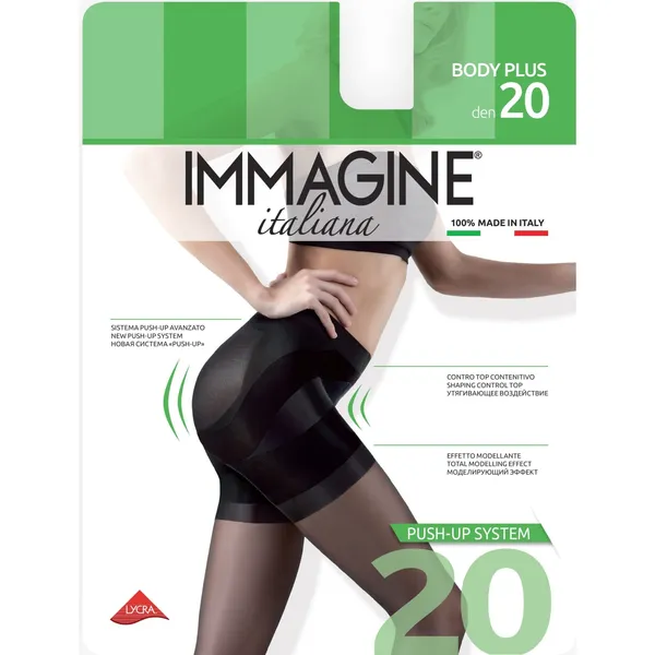 Moteriškos pėdkelnės IMMAGINE BODY PLUS, 20 d, NERO, 5