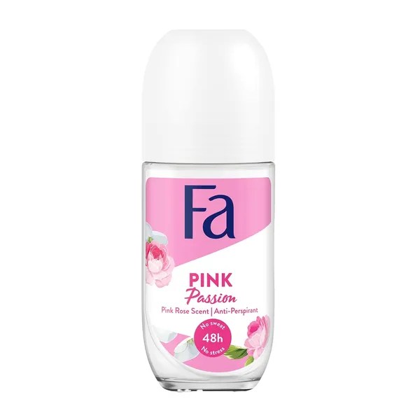 Moteriškas rutulinis dezodorantas FA PINK PASSION, 50 ml