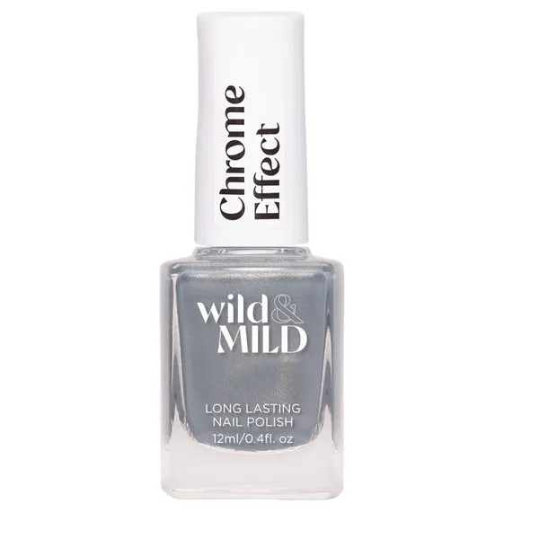 Nagų lakas WILD&MILD chrominis efektas, ALIUMINIUM AURA CH12, 12 ml