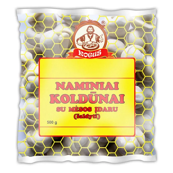 Šaldyti NAMINIAI koldūnai su mėsos įdaru KOGUS, 500 g