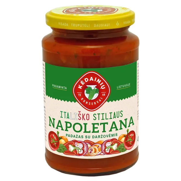 Napoletana padažas su daržovėmis KĖDAINIŲ KONSERVAI, 410 g