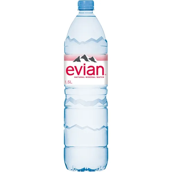 Natūralus mineralinis vanduo plastikiniame butelyje EVIAN, 1,5 l