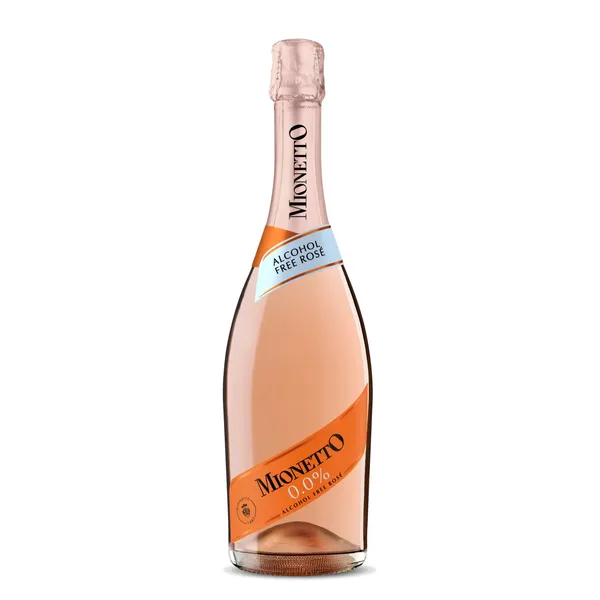 Nealkoholinis putojantis sausas rožinis vynas MIONETTO 0,0 %, 0,75 l